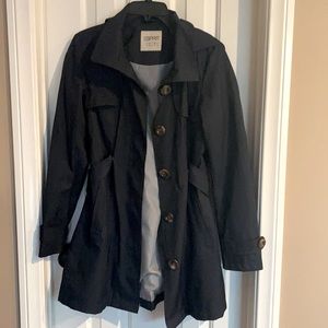 Esprit Blue Rain Coat with Detachable Hood